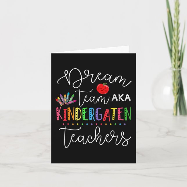 Last Day Of School Back To School Dream Team Kinde Card (Front)
