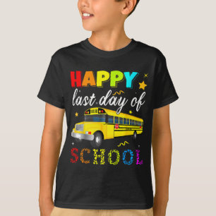 Last Day Of School Bus Driver Off Duty Student Tea T-Shirt