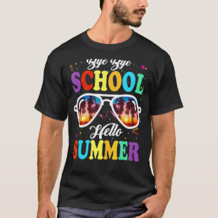 Last Day Of School Bye School Hello Pool Swimming  T-Shirt