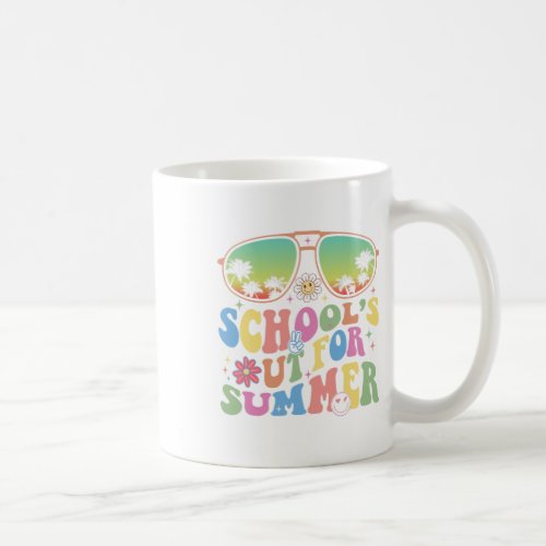 Last Day Of School Graduation Groovy Schools Out F Coffee Mug