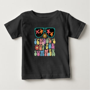 Last Day Of School Groovy School's Out For Summer  Baby T-Shirt