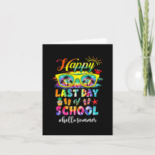 Last Day Of School Hello Summer Teacher Student Card