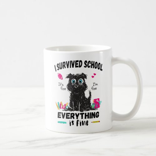 Last day of school I survived School  Coffee Mug