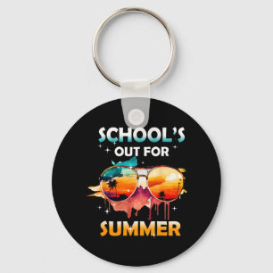 Last Day Of School Out For Summer Teacher Girls Bo Keychain