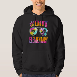 Last Day Of School Peace Out Elementary Teacher Ki Hoodie