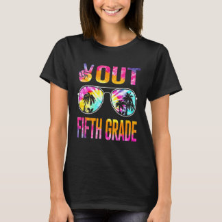 Last Day Of School Peace Out Fifth 5th Grade Teach T-Shirt