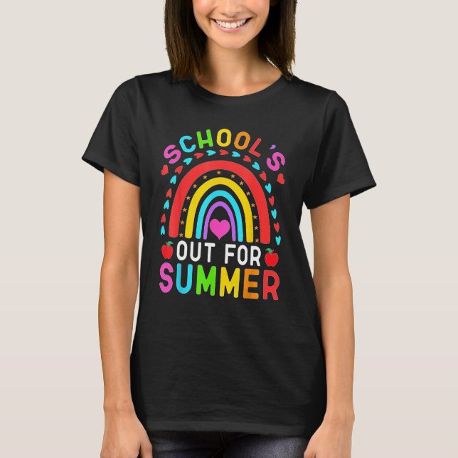 Last Day Of School Retro Schools Out For Summer 7 T-Shirt (Front)