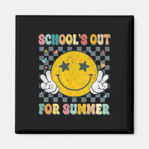 Last Day Of School Retro Schools Out For Summer Te Magnet