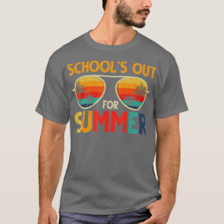 Last Day Of School Retro Schools Out For Summer Te T-Shirt