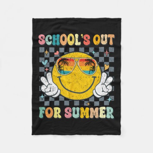 Last Day Of School Schools Out For Summer Teacher  Fleece Blanket