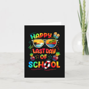 Last Day Of School Shirt Teachers End Of Year Stud Card
