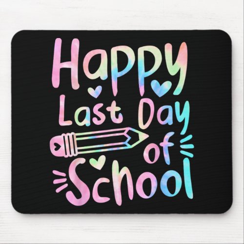 Last Day Of School Students Women Funny Summer Bea Mouse Pad