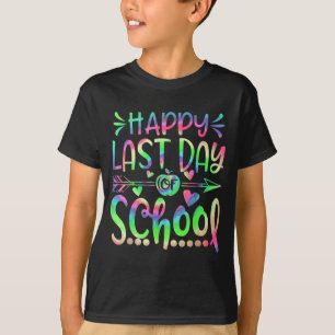 Last Day Of School Tie Dye Students And Teachers G T-Shirt