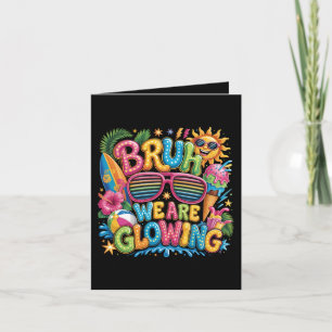 Last Day Of School Tropical Vacation Holiday Card