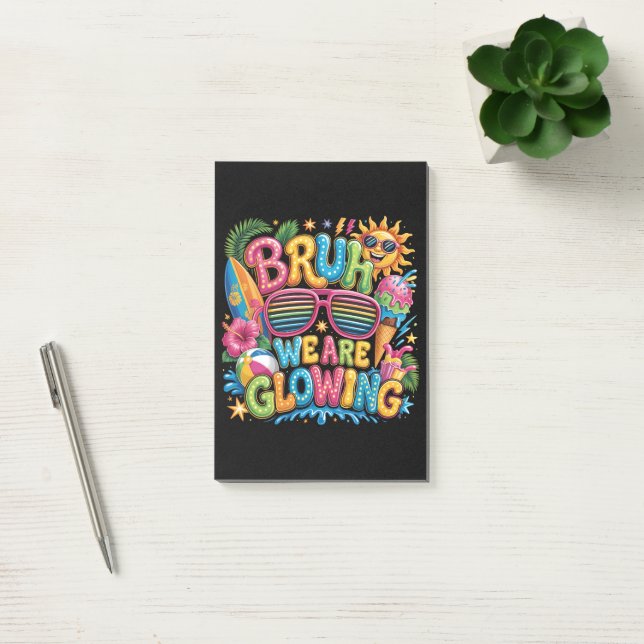 Last Day Of School Tropical Vacation Post-it Notes (Office)