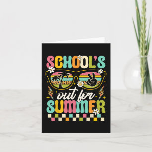 Last Day Of School's Out For Summer Teacher Boys G Card