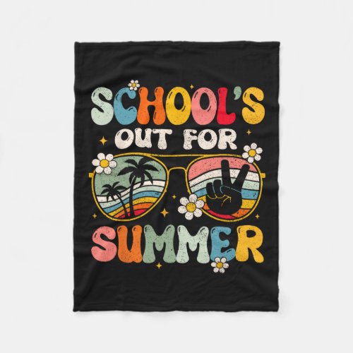 Last Day Of Schools Out For Summer Teacher Boys G Fleece Blanket