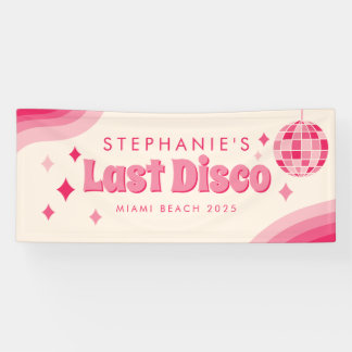 Last Disco Bachelorette Party Custom Banner