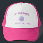 Last Disco Bachelorette Party Custom Name Flask Trucker Hat<br><div class="desc">Throw an epic 70's retro disco bachelorette party! Create adorable trucker hats customized with names to match a pink and purple aesthetic. This personalized accessory is a perfect favor for guests and can be used as a welcome gift.</div>