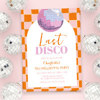 Last Disco Bachelorette Party Invitation