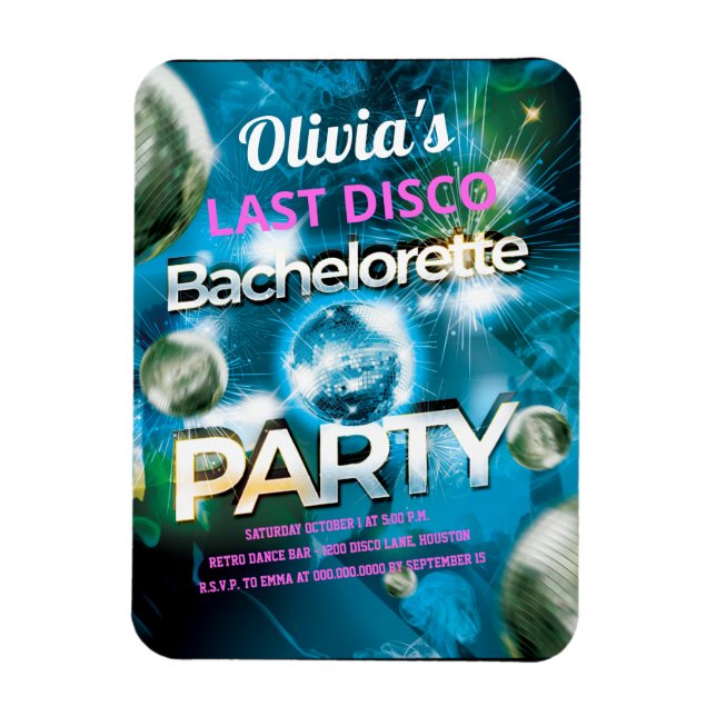 Last Disco Bachelorette Party Magnet (Vertical)