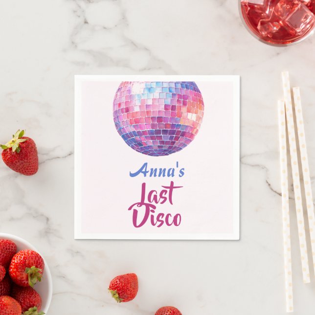 Last Disco Bachelorette Party | Paper Napkins (Insitu)