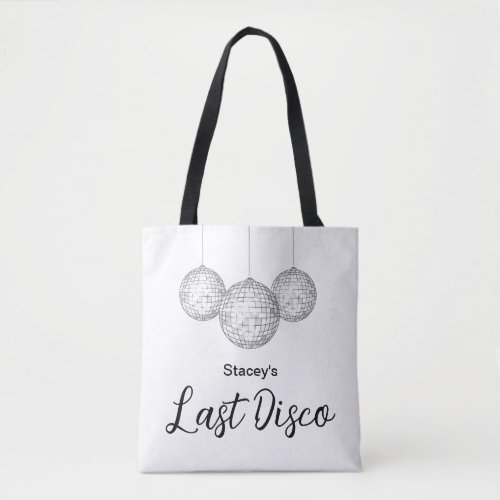 Last Disco Ball Bachelorette Party Bridal Tote Bag