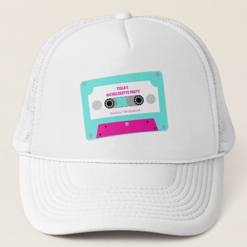 Last Disco Cassette Tape Bachelorette Party Trucker Hat