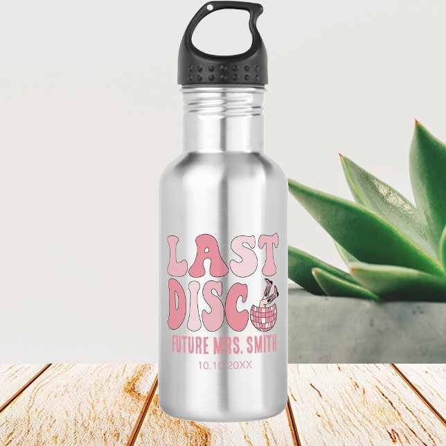 Last Disco Nashville Bachelorette Party Bride Stainless Steel Water Bottle (Creator Uploaded)