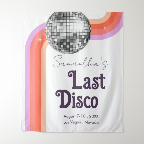 Last Disco Retro Bachelorette Weekend Tapestr Tapestry