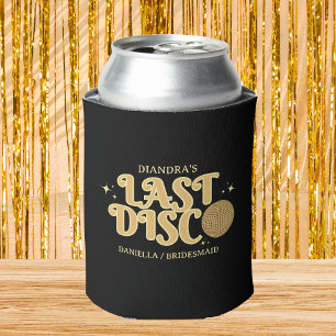 Last Disco Retro Golden 70s Bachelorette Party Can Cooler