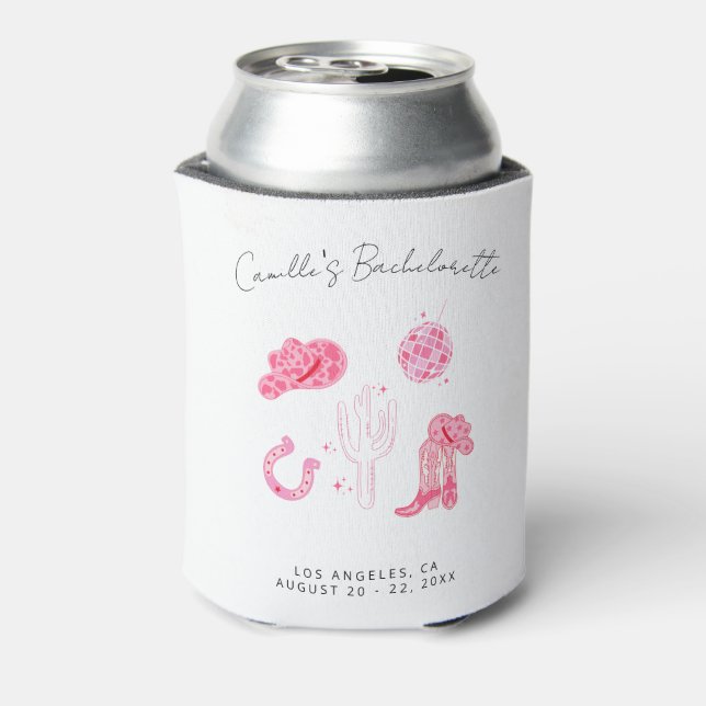 Last Disco Rodeo Bachelorette Can Cooler (Can Back)