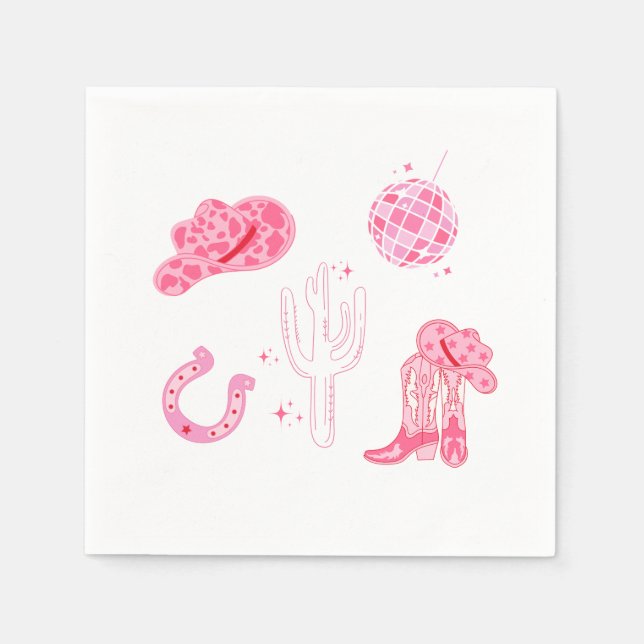 Last Disco Rodeo Bachelorette  Napkins (Front)