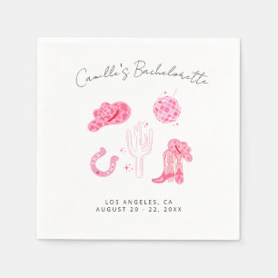 Last Disco Rodeo Bachelorette Napkins