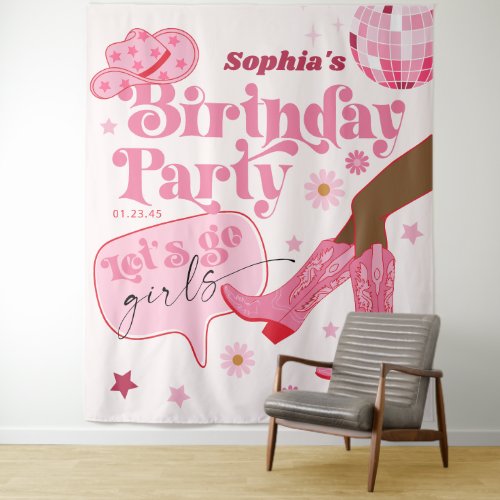 Last Disco Rodeo Bachelorette Party Backdrop