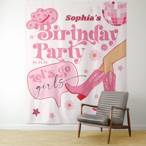 Last Disco Rodeo Bachelorette Party Backdrop