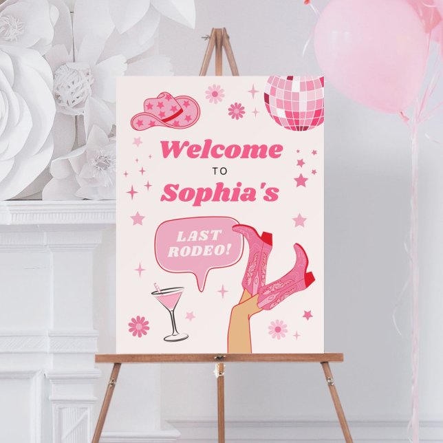 Last Disco Rodeo Bachelorette Party Nash Bash Sign (Creator Uploaded)