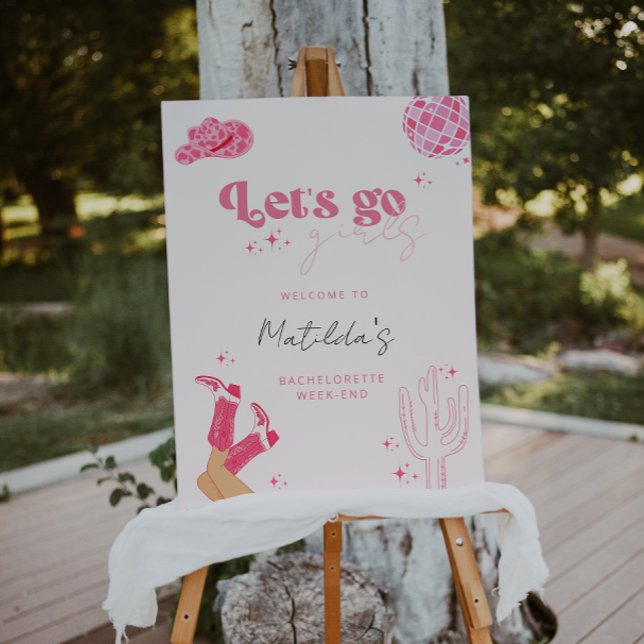 Last Disco Rodeo Bachelorette Party Welcome sign (Creator Uploaded)