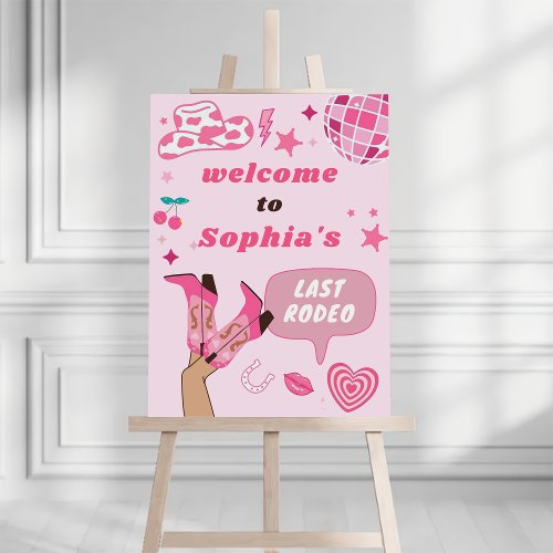 Last Disco Rodeo Bachelorette Party Welcome Sign