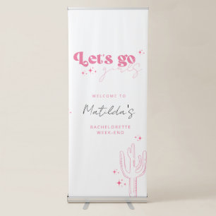 Last Disco Rodeo Bachelorette Retractable Banner