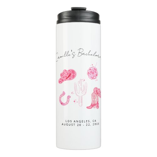 Last Disco Rodeo Bachelorette Weekend Party Thermal Tumbler