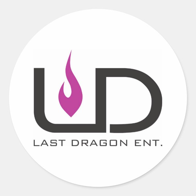 Last Dragon Enterprises Classic Round Sticker (Front)