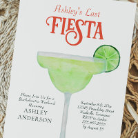 Last Fiesta Margarita Bachelorette Invitation
