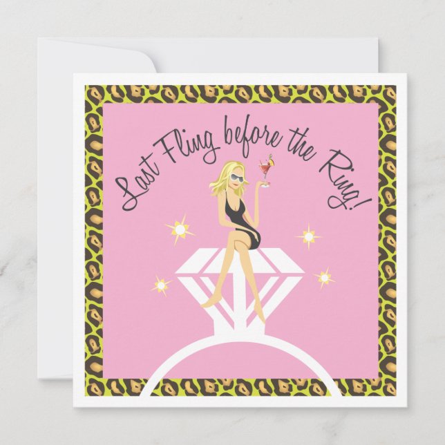 Last Fling before the Ring Bachelorette Invitation (Front)