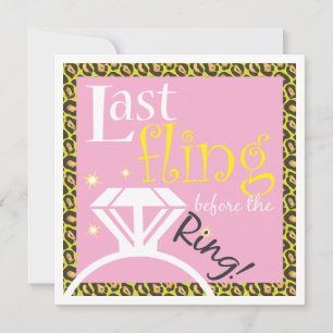 Last Fling before the Ring Bachelorette Invitation