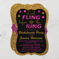 Personalized Bachelorette Party - Last Fling Before the Ring Mens NDS -  Davson Sales