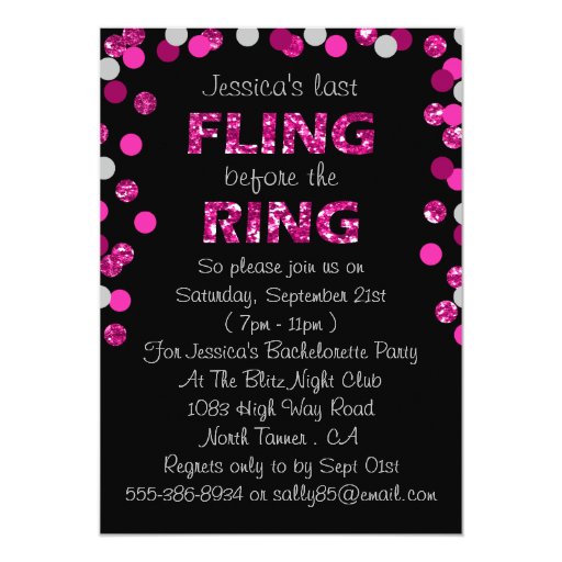 Final Fling Before The Ring Invitations 6
