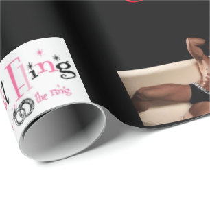Last Fling before the ring gift wrap paper