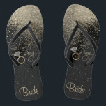Last Fling Before the Ring - Gold Flip Flops<br><div class="desc">Flip Flop Shoes ready for you to personalize. Matching products are available or you can just transfer the design to another product. If need be... you can delete all text and start fresh with your own text, color and font choices with the Zazzle design tool area. ✔Note: Not all template...</div>