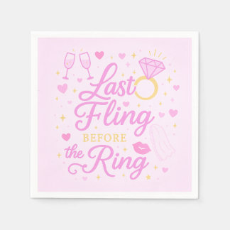 Last Fling Before The Ring Napkins
